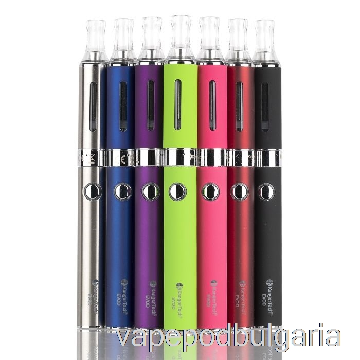 Vape 10000 Дръпки Kanger Evod Blister Kit 2pk - черен